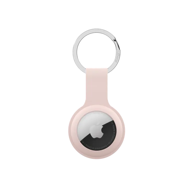 Подвеска для AirTag uBear Touch Ring Case силиконовый, розовый