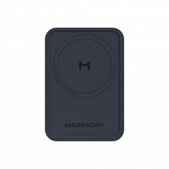 Кошелек-кардхолдер Magssory Duo c подставкой и магнитами, совместимый с MagSafe, синий