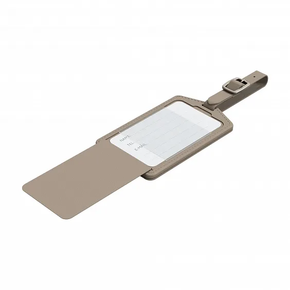 Багажная бирка Magssory Ultima Geo Luggage Tag, с поддержкой Find My, латте