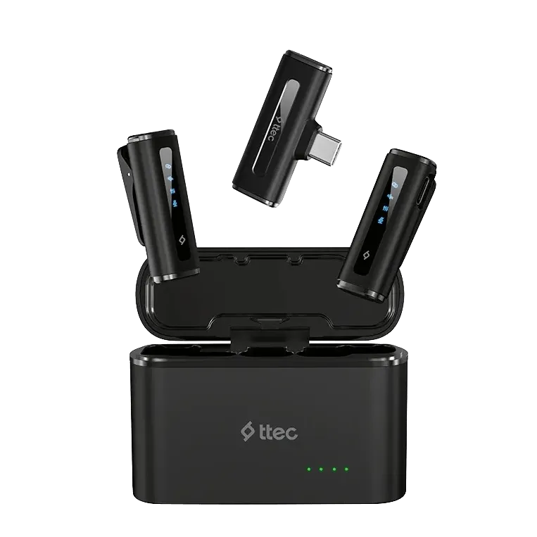 Беспроводная универсальная микрофонная система петличного типа TTEC GoMic Plug&Play