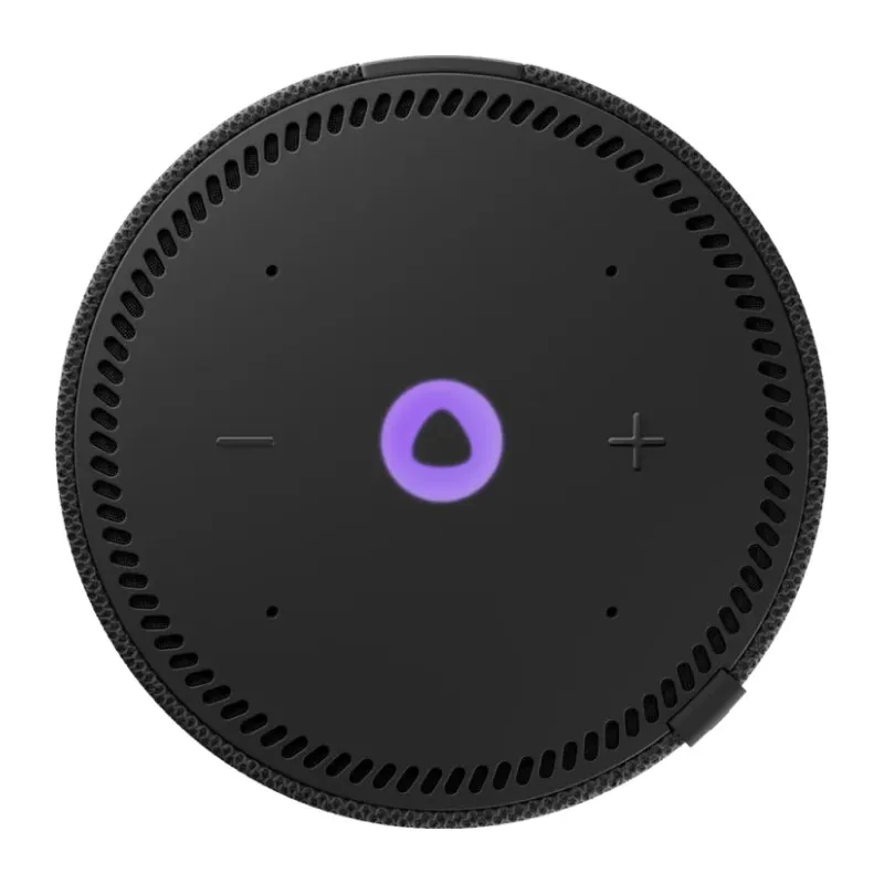 Умная колонка Яндекс Станция Мини с часами, черный оникс