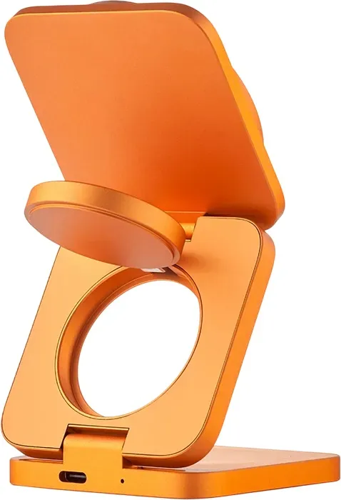 Беспроводное зарядное устройство uBear Balance Slim 3в1, «космический оранжевый»