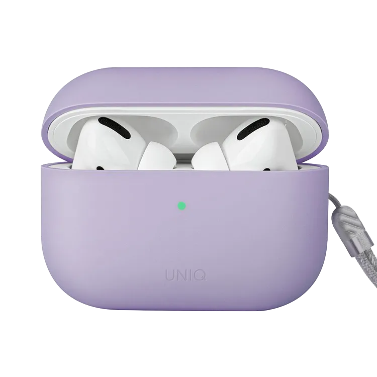 Чехол Uniq для Airpods Pro 2 LINO Liquid silicone Lavender, лавандовый