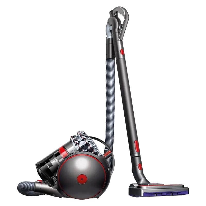Пылесос Dyson Cinetic Big Ball Absolute 2, никель/красный
