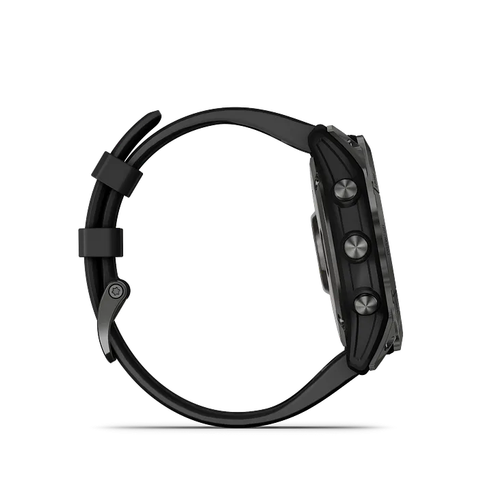 Смарт-часы Garmin Fenix 7x Solar серый с черным ремешком, 51мм