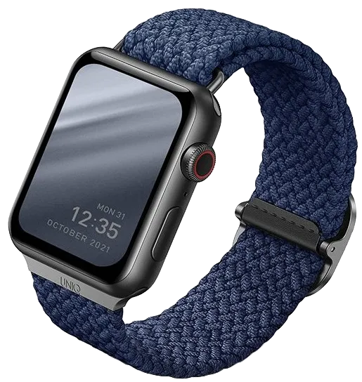 Ремешок Uniq для Apple Watch 45/44/42 mm ASPEN Strap Braided, синий