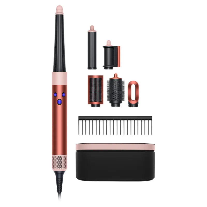 Мультистайлер Dyson Airwrap i.d. HS08 Straight+Wavy для прямых волос (Strawberry Bronze/Blush Pink) (Клубничная бронза/розовый)