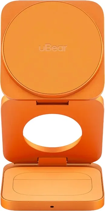 Беспроводное зарядное устройство uBear Balance Slim 3в1, «космический оранжевый»