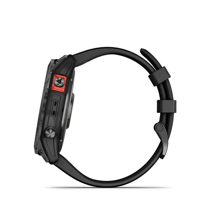 Смарт-часы Garmin Fenix 7x Solar серый с черным ремешком, 51мм