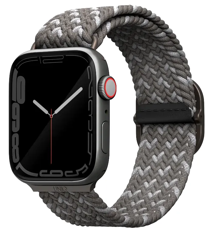 Ремешок Uniq для Apple Watch 46/45/44 mm ASPEN Design strap Braided Pebble grey