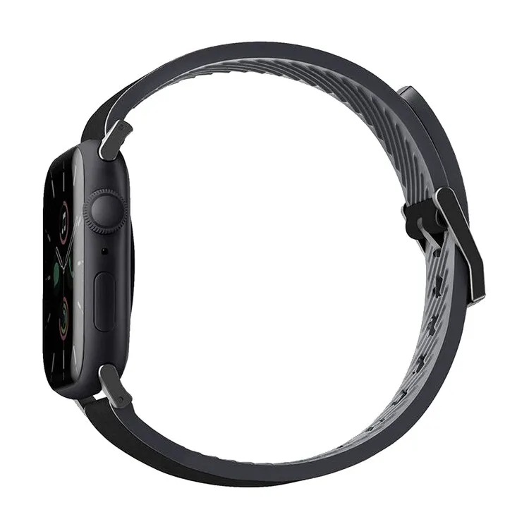 Ремешок Uniq для Apple Watch 49/46/45/44 mm Straden Waterproof Leather/Silicone Black