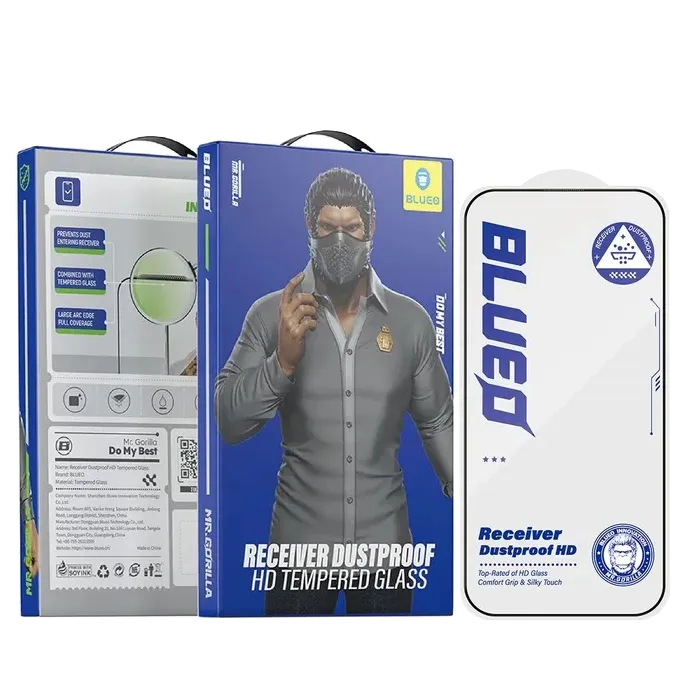 Защитное стекло BlueO для iPhone 17 Pro Max/16 Pro Max, Large arc Anti-Dust with Dustproof