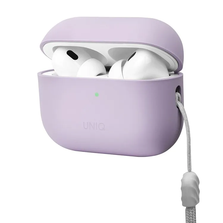 Чехол Uniq для Airpods Pro 2 LINO Liquid silicone Lavender, лавандовый