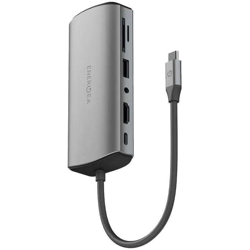 Energea Разветвитель AluHUB Max 11in1 Superspeed Aluminium USB-C 100W Gunmetal