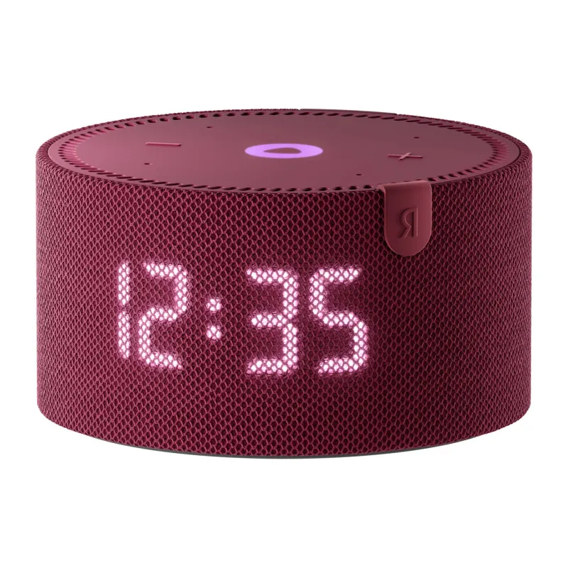 Умная колонка Яндекс Станция Мини с часами, красный гранат