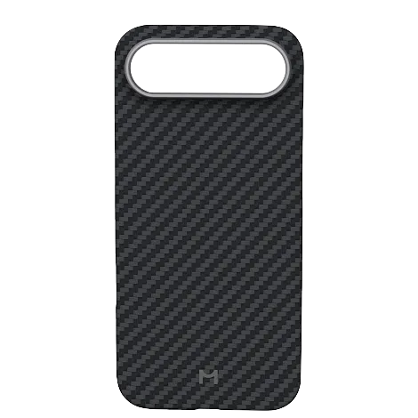 Чехол Magssory для iPhone Air, кевлар (арамид), с магнитами, совместимый с MagSafe, чёрный