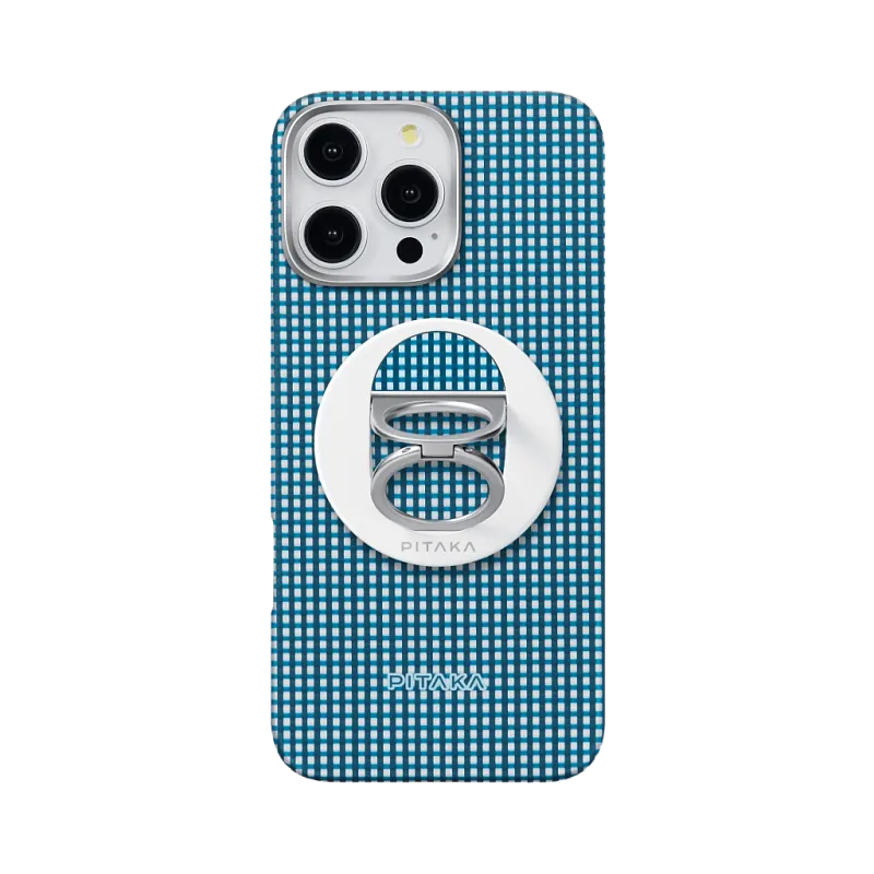Магнитная подставка с NFC PITAKA MagEZ Grip 3, «синий океан» (Ocean Blue)