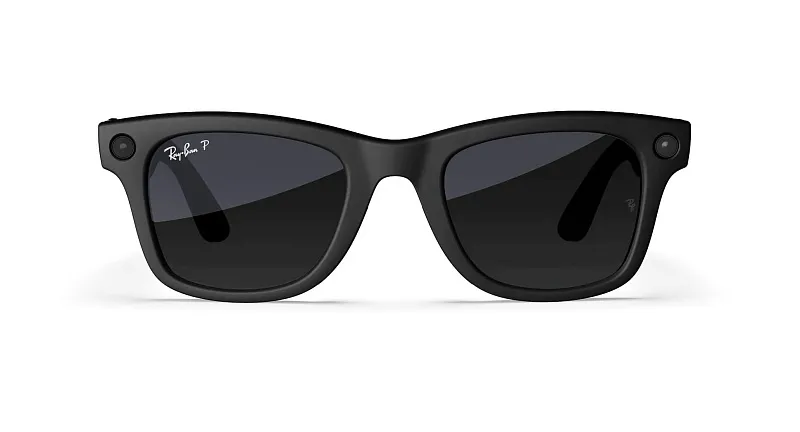 Умные очки Ray-Ban Meta Wayfarer (Gen 1), матовый чёрный (Matte Black), линзы «графитовый градиент» (Gradient Graphite), размер L (Large)
