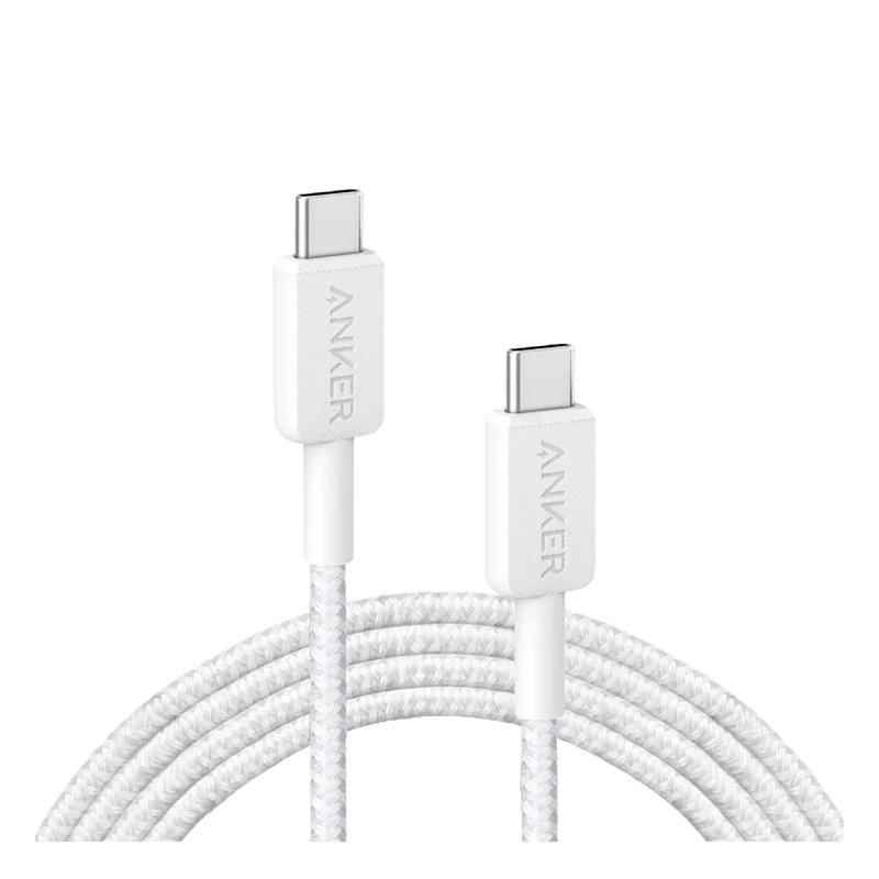 Кабель Anker 322 USB-C to USB-C 0.9м, белый
