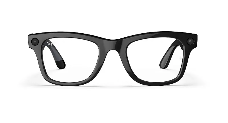 Умные очки Ray-Ban Meta Wayfarer (Gen 1), чёрный глянец (Shiny Black), прозрачные (Clear) линзы, размер M (Standard)
