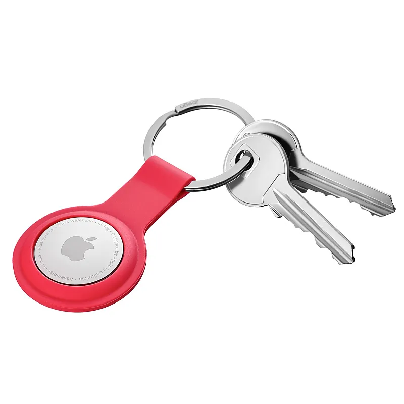 Подвеска для AirTag uBear Touch Ring Case силиконовый, красный