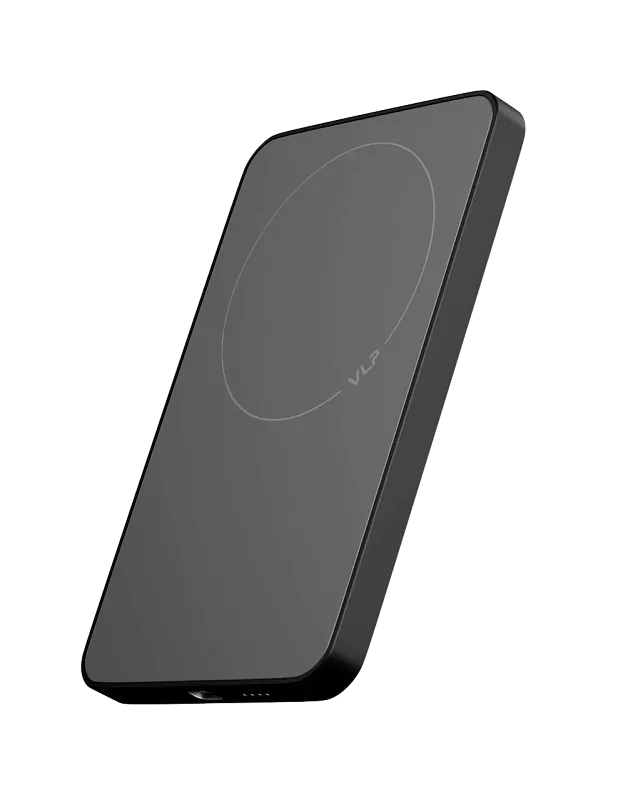 Внешний аккумулятор VLP Diamond Energy MagSafe, Qi2, 5000 mAh, USB-C, чёрный титан