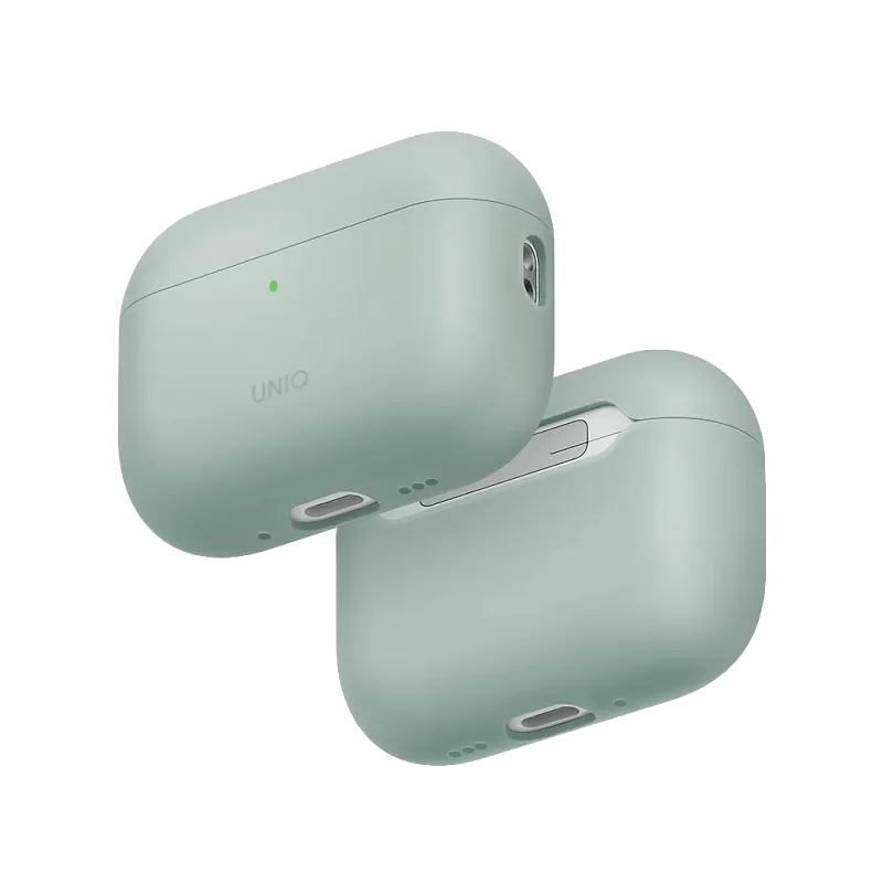 Чехол Uniq для Airpods Pro 3 LINO Liquid silicone with handstrap Iceplant Green, «ледяной зелёный»