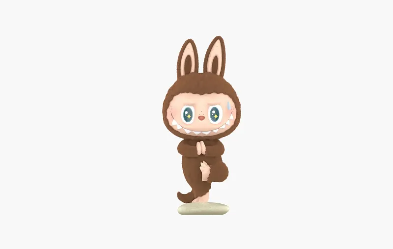 Игрушка Labubu The Monsters Figures Lazy Yoga