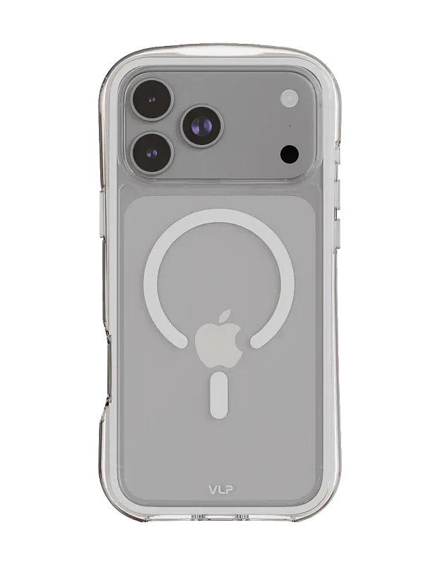 Чехол защитный VLP Bubble Case с MagSafe для iPhone 17 Pro Max, белый
