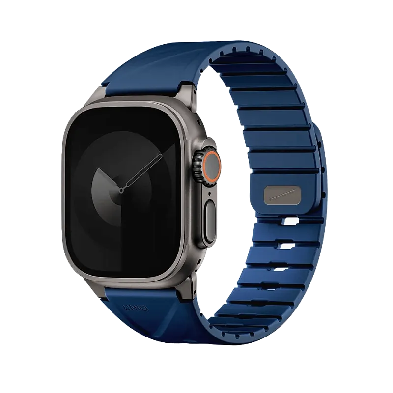 Ремешок Uniq для Apple Watch 49-40 мм FLUO Silicone Rubber Marine Blue, «морской синий»
