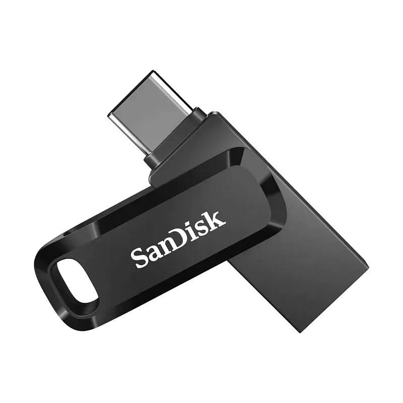 Флеш-накопитель SanDisk Ultra Dual Drive Go с разъемом USB-A/USB-C, 256 ГБ, черный