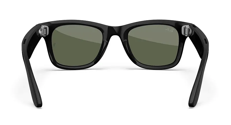 Умные очки Ray-Ban Meta Wayfarer (Gen 1), чёрный глянец (Shiny Black), зелёные (Green) линзы, размер L (Large)