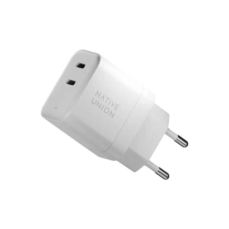 Сетевое зарядное устройство Native Union Fast GaN Charger USB-C, PD, 35Вт, белый