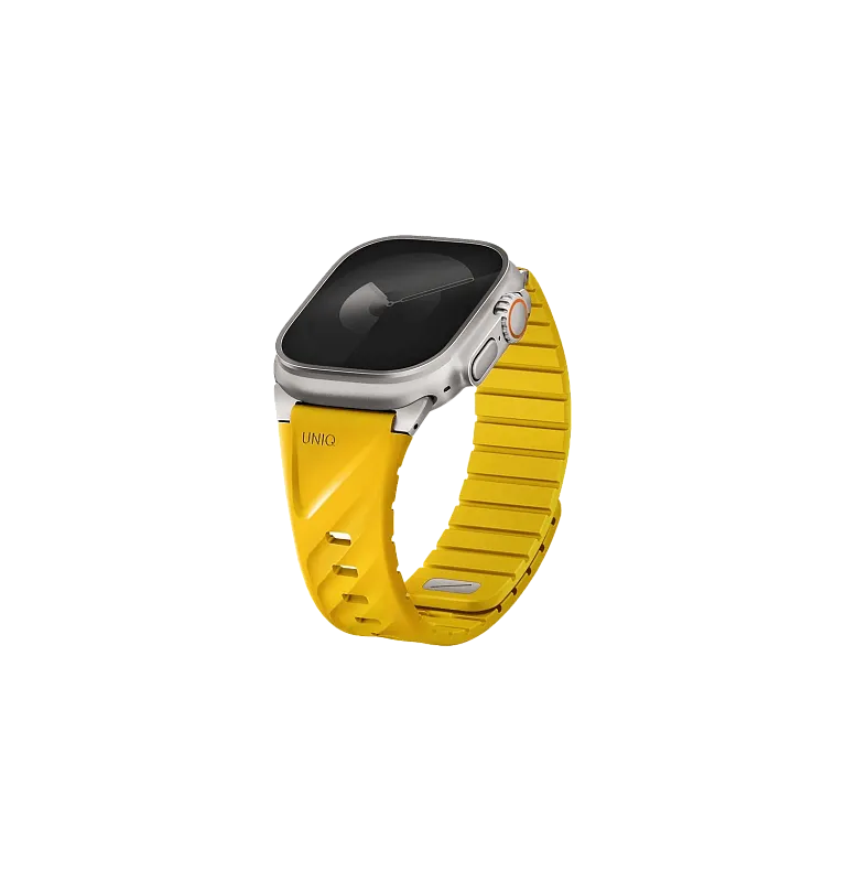 Ремешок Uniq для Apple Watch 49-40 мм FLUO Silicone Rubber Golden Yellow, «золотисто-жёлтый»