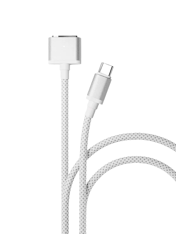 Кабель VLP Nylon Cable USB C - MagSafe, 2.0м, белый
