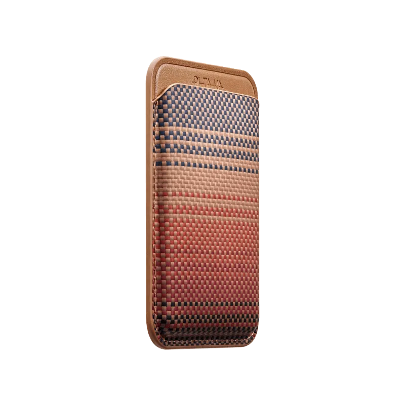 Картхолдер PITAKA MagSafe Woven Wallet, «закат» (Sunset)