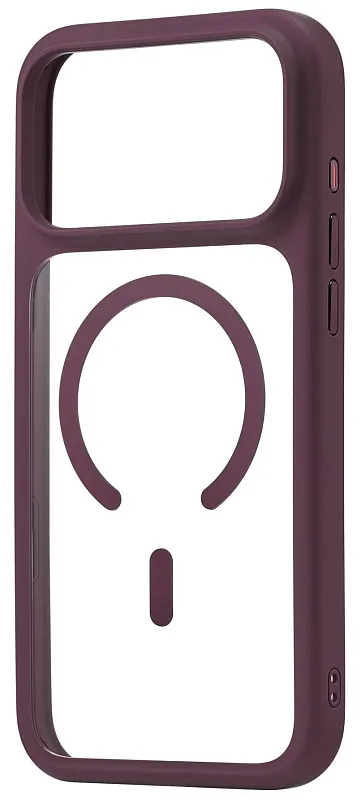  Чехол uBear Shade Case для iPhone 18 Pro Max, MagSafe совместимый, усиленный, силк-тач, бургунди