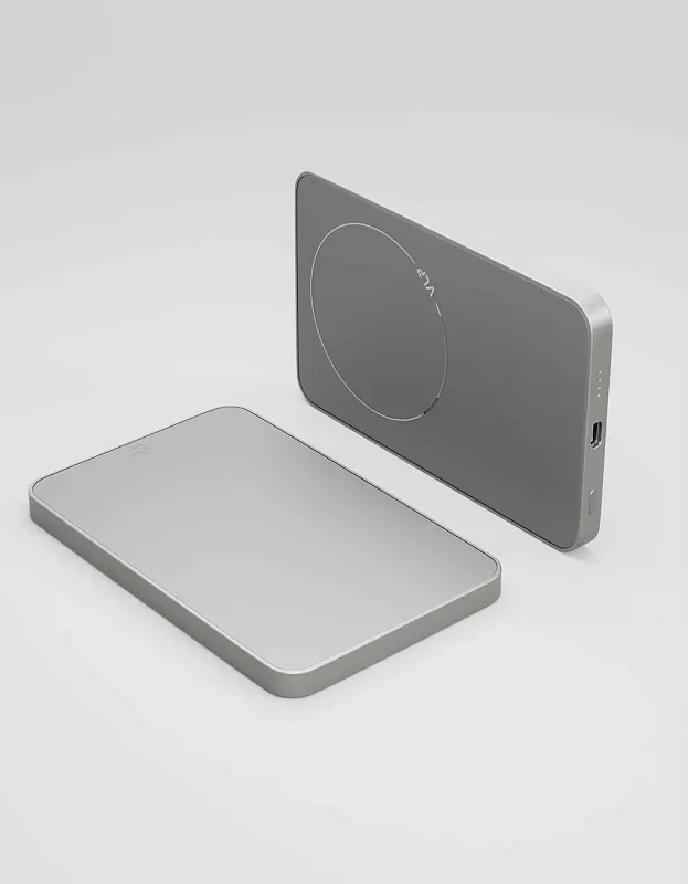 Внешний аккумулятор VLP Diamond Energy MagSafe, Qi2, 5000 mAh, USB-C, натуральный титан