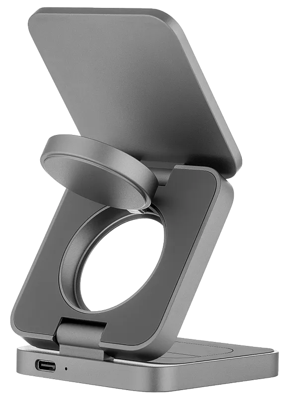 Беспроводное зарядное устройство с поддержкой MagSafe, uBear Balance Ultra, «серый космос»