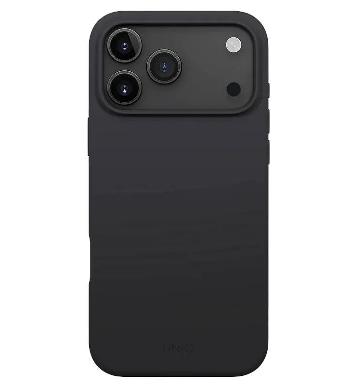 Чехол Uniq для iPhone 17 Pro Max LINO Charcoal Grey (MagSafe), «угольный серый»