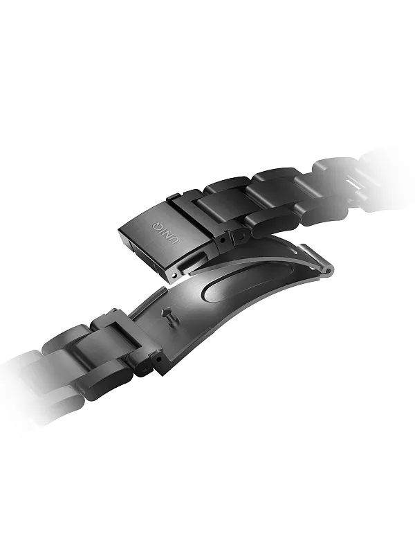 Ремешок Uniq для Apple Watch 49/45/44/42 mm OSTA Steel Strap with Self-Adjustable Links Black