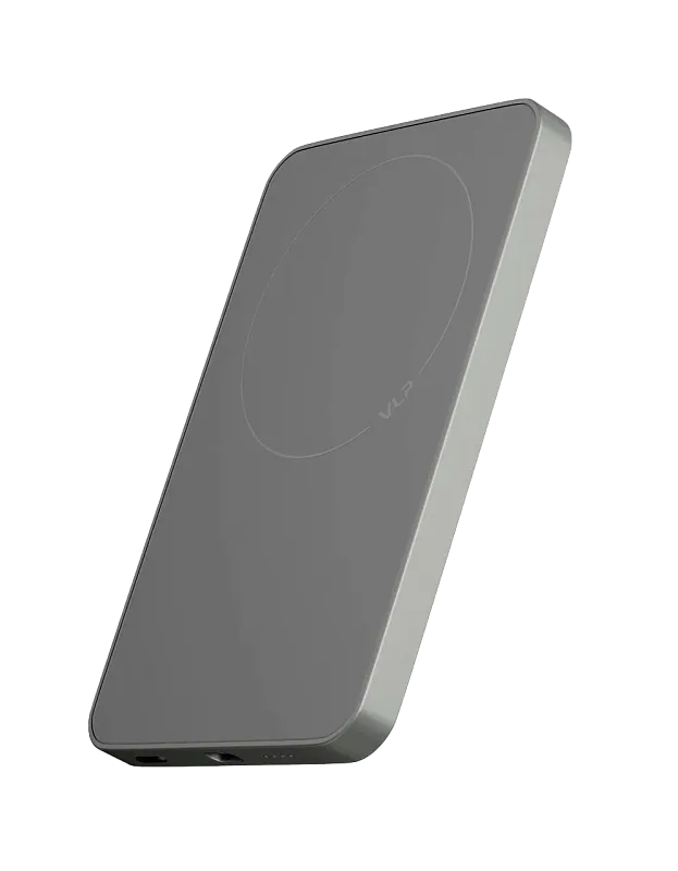 Внешний аккумулятор VLP Diamond Energy MagSafe, Qi2, 5000 mAh, USB-C, натуральный титан