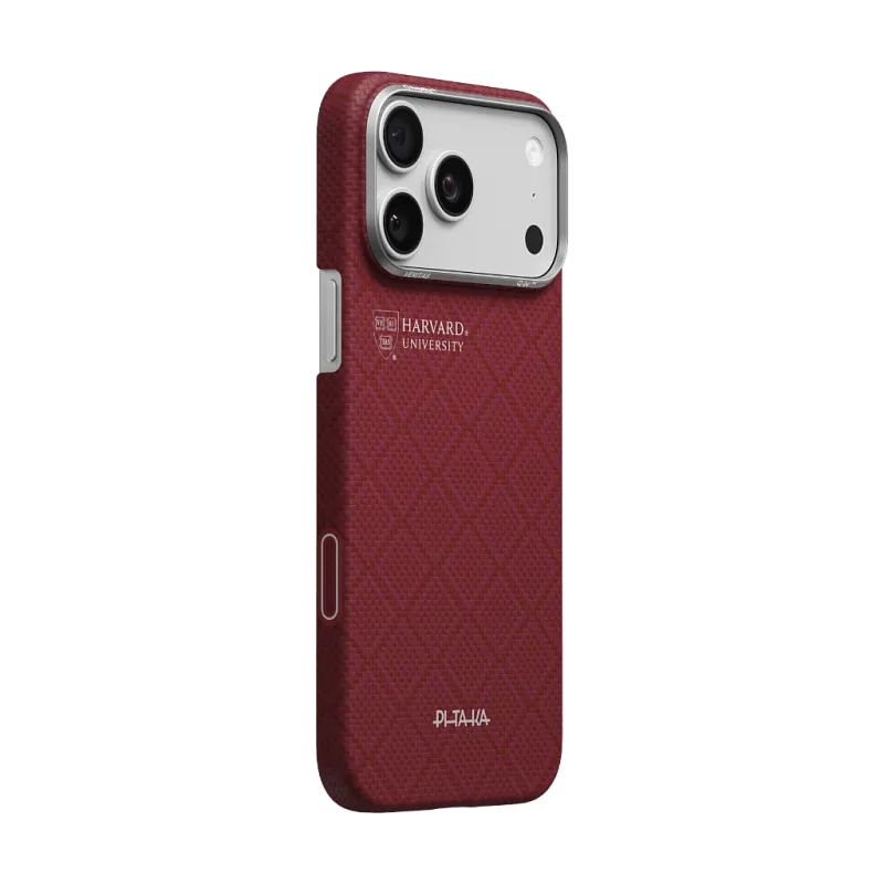 Чехол PITAKA Ultra-Slim Case для iPhone 17 Pro Max, «гарвардский малиновый» (Harvard Crimson)