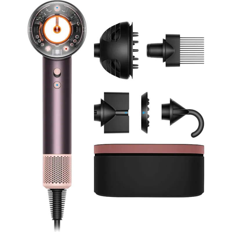 Фен Dyson Supersonic Nural HD16 для кудрявых волос (Curly+Coily) Сливовый (Jasper Plum) с кейсом