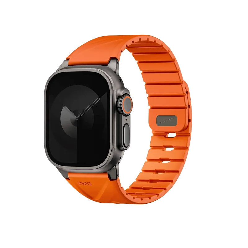 Ремешок Uniq для Apple Watch 49-40 mm FLUO Silicone Rubber Volt Orange, "ярко-оранжевый"