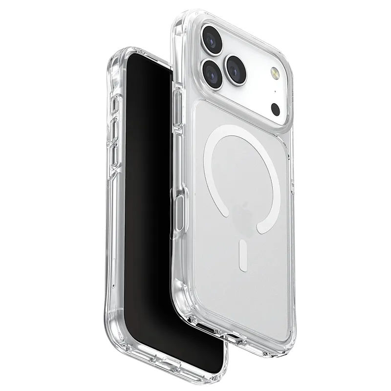 Чехол Uniq для iPhone 17 Pro Max Lifepro Xtreme AF Frost Clear/White (MagSafe), прозрачный