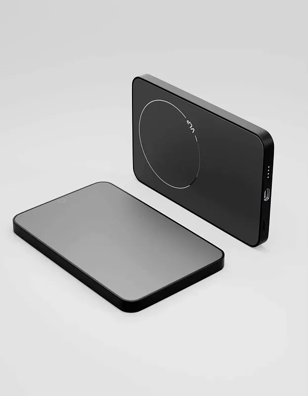 Внешний аккумулятор VLP Diamond Energy MagSafe, Qi2, 5000 mAh, USB-C, чёрный титан