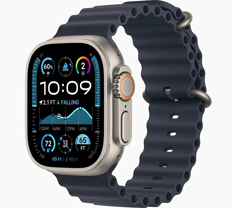 Apple Watch Ultra 2 GPS + Cellular, 49 мм, корпус из титана, ремешок Ocean темно-синего цвета