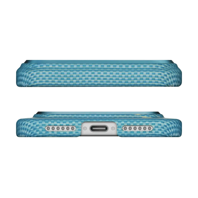 Чехол PITAKA Ultra-Slim Case для iPhone 17 Pro, ясно-голубой (Lucid Blue)