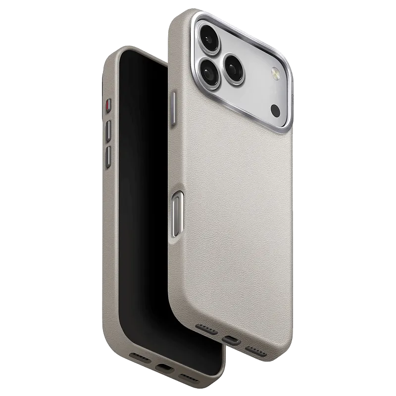 Чехол Uniq для iPhone 17 Pro Max Lyden Clay (MagSafe), «серая глина»